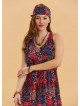 V Neck Slit Red Long Dress 4645